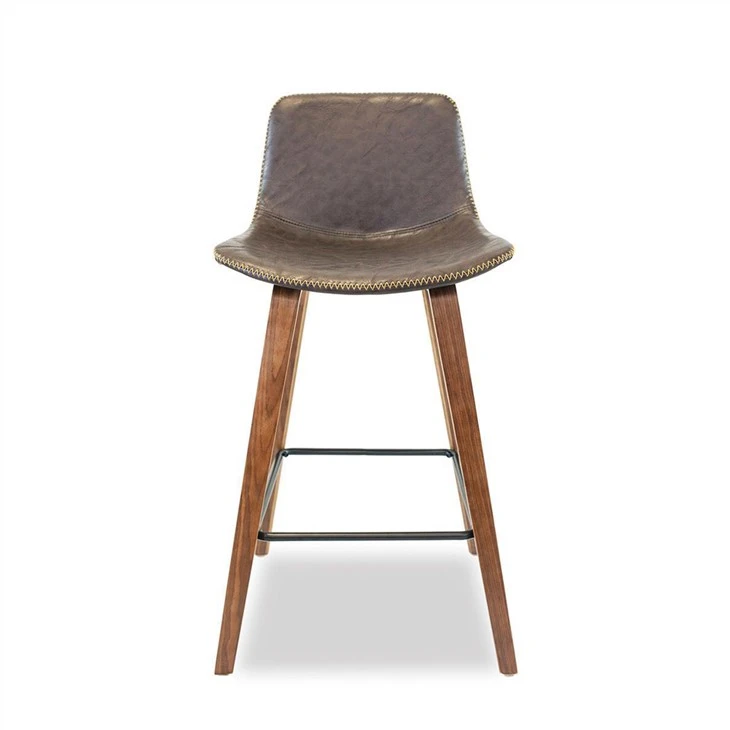 Barstools kreslosi metall oyoqli PU yostiqli o