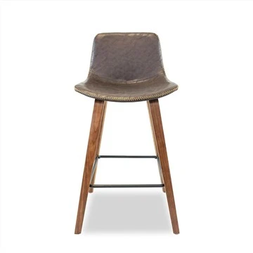 Barstools kreslosi metall oyoqli PU yostiqli o'rindiq