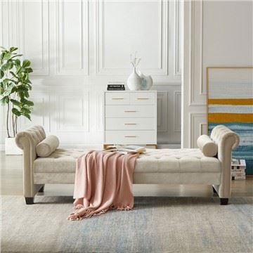 Skameykali Velvet Rolled Arm divan karavot