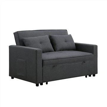 Hamkor zig'ir bilan qoplangan tufed futon divan